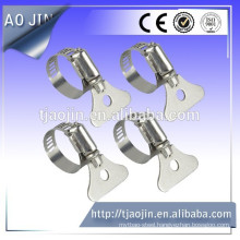 stainless steel SS304 wing nut handle hose clamp